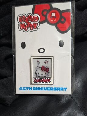 Hello Kitty White & Red Framed Icon Enamel Pin